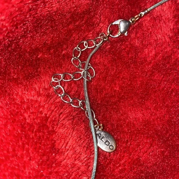 Aldo Marble gold tone spiky fashion necklace - Picture 7 of 8